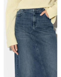 Luisa Cerano Denim Midi Skirt