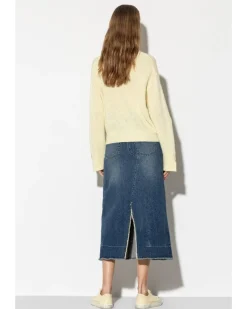 Luisa Cerano Denim Midi Skirt