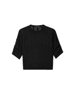 Luisa Cerano Fine Cable-Ajour Knit Sweater