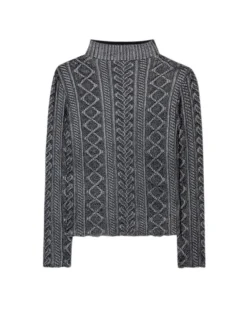 Luisa Cerano Glazed Lace Look Knit Pullover