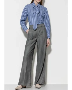 Luisa Cerano Herringbone Wide Leg Pants