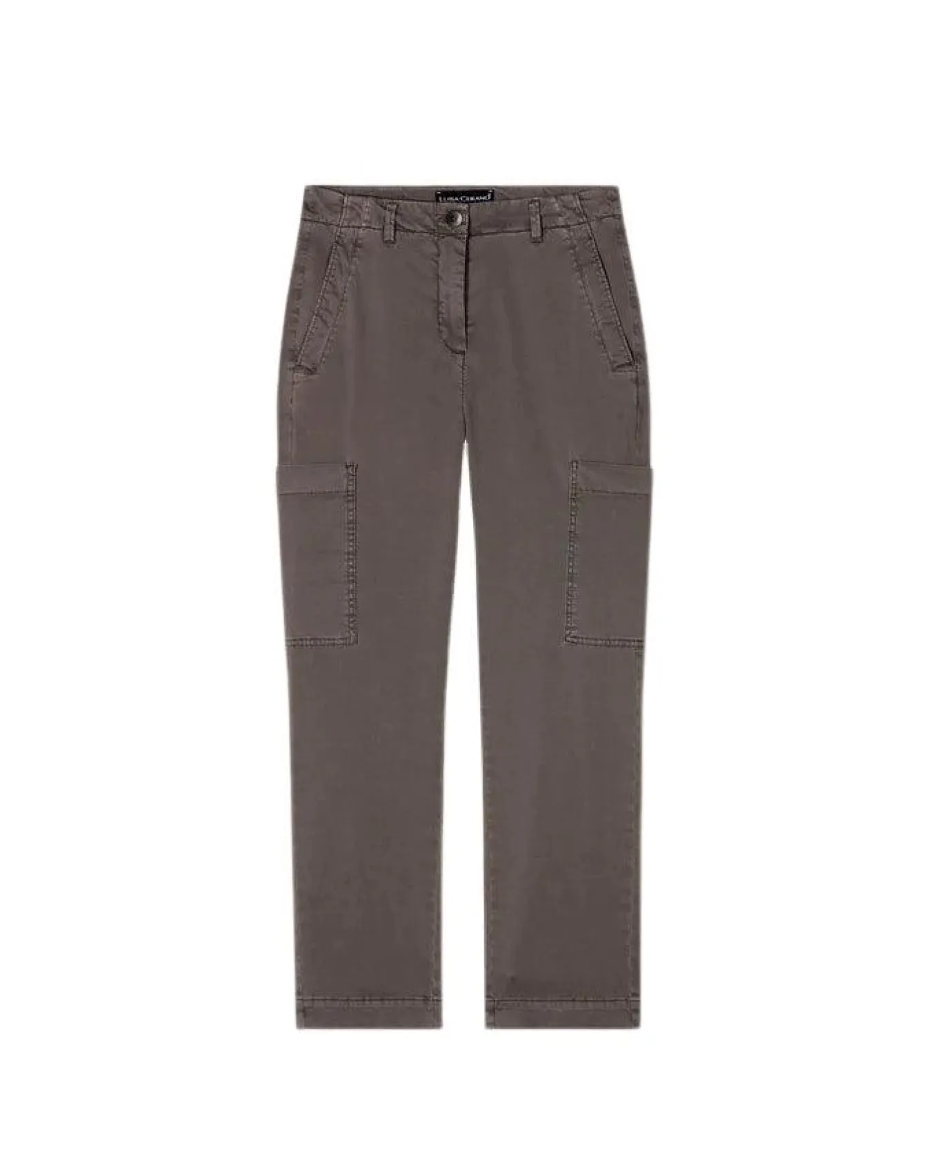 Luisa Cerano High Stretch Tappered Denim Cargo Pant