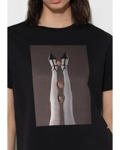 Luisa Cerano Legs Statement Print Tee