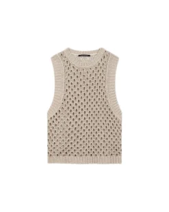 Luisa Cerano Mesh Look Tank Top