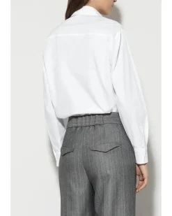 Luisa Cerano Removable Tie Cotton Shirt