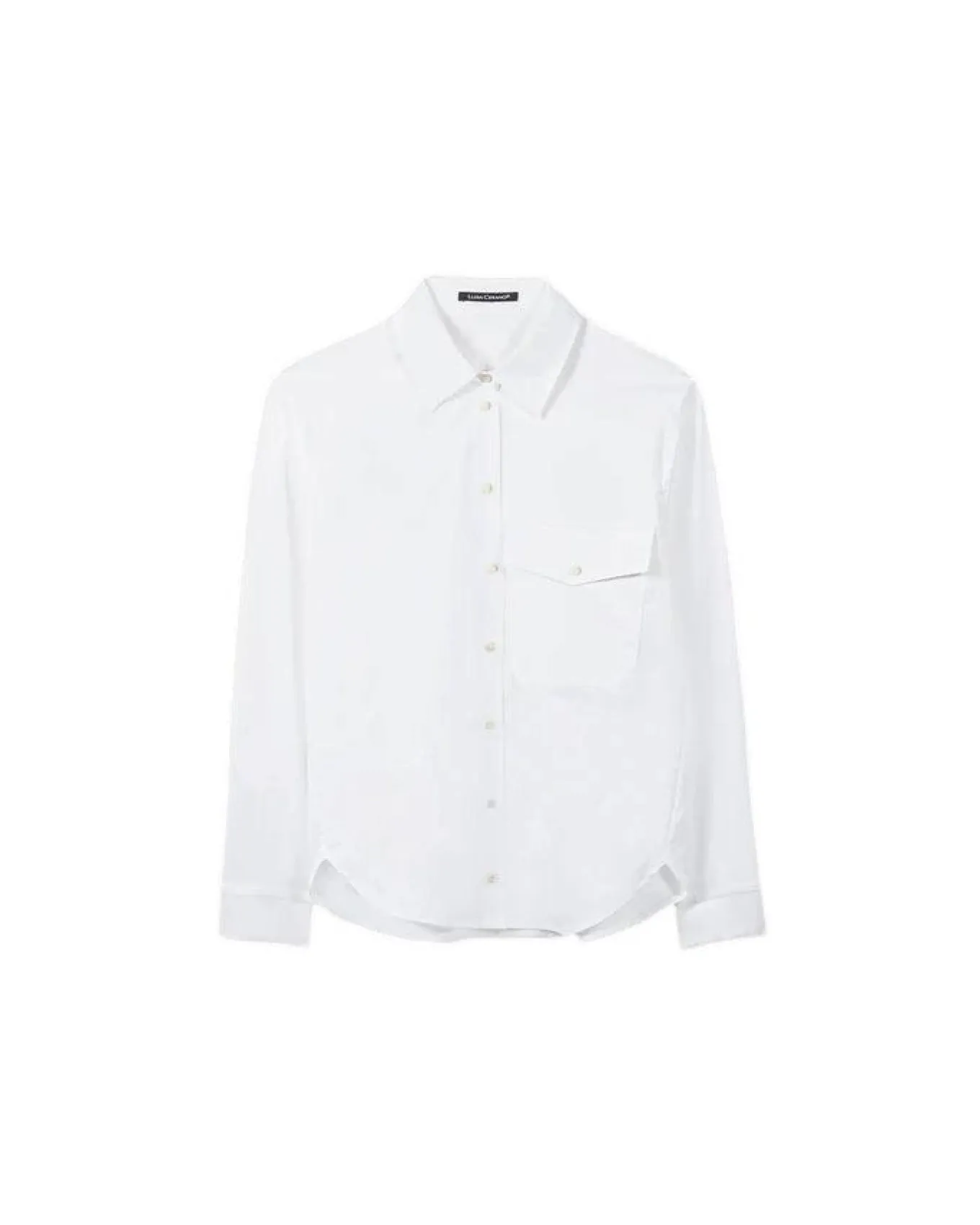 Luisa Cerano Removable Tie Cotton Shirt