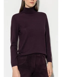 Luisa Cerano Silk Blend Turtleneck Sweater