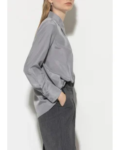 Luisa Cerano Silk Double Button Detail Blouse