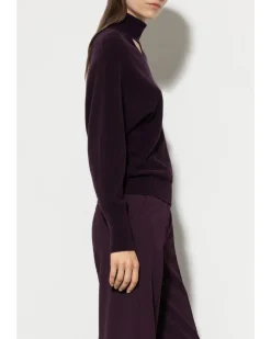 Luisa Cerano Turtleneck Cutout Sweater