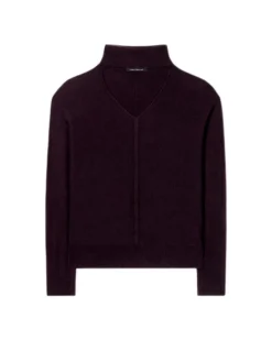 Luisa Cerano Turtleneck Cutout Sweater