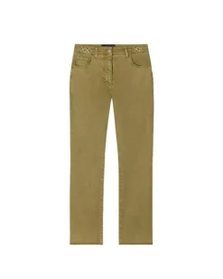 Luisa Cerano Twill Denim Kick Flare Pant