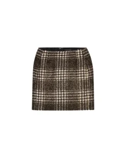 Luisa Cerano Vintage Check Mini Skirt