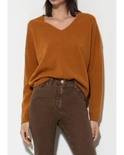 Luisa Cerano V-Neck Cashmere Blend Sweater