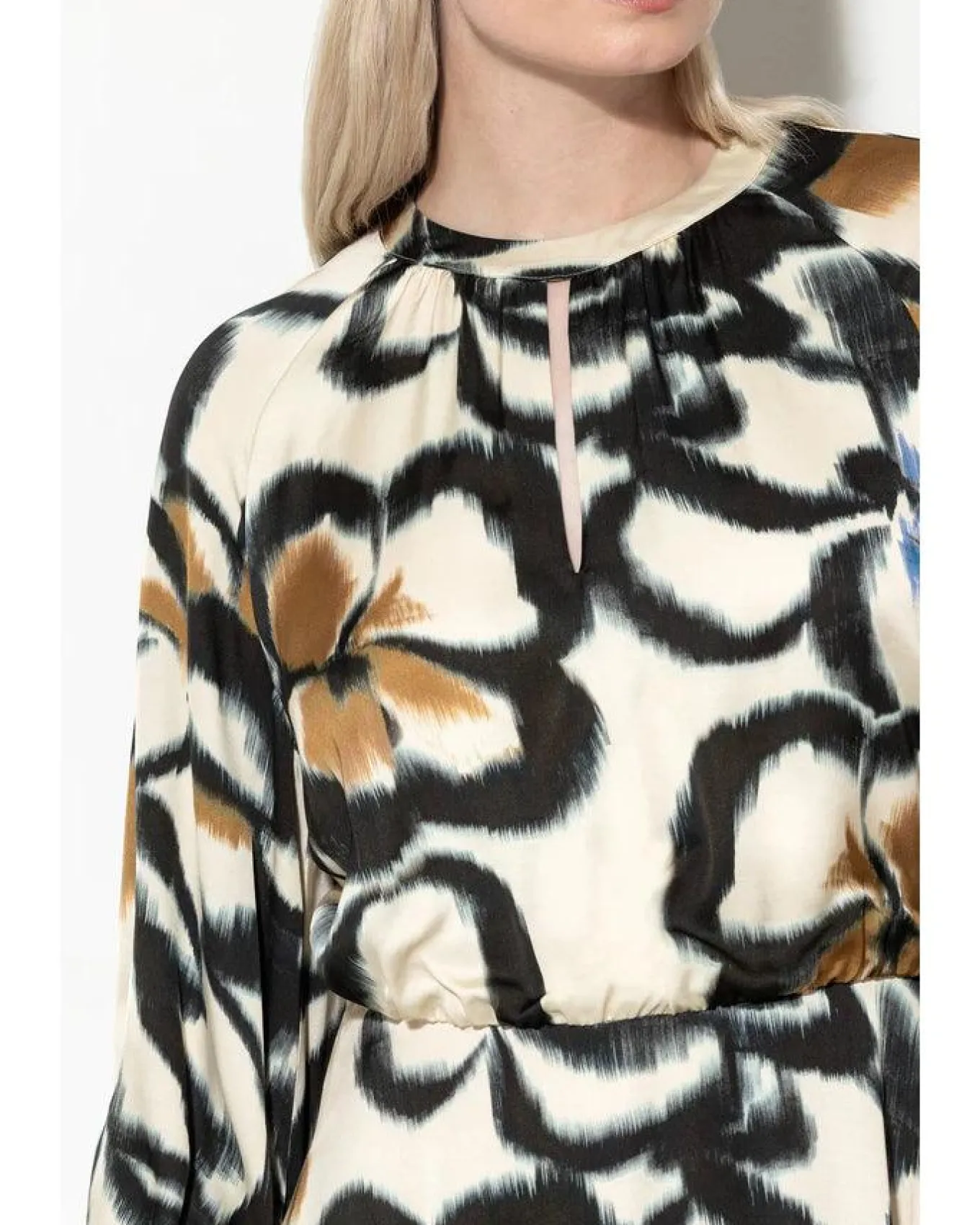 Luisa Cerano Washed Out Floral Midi Dress