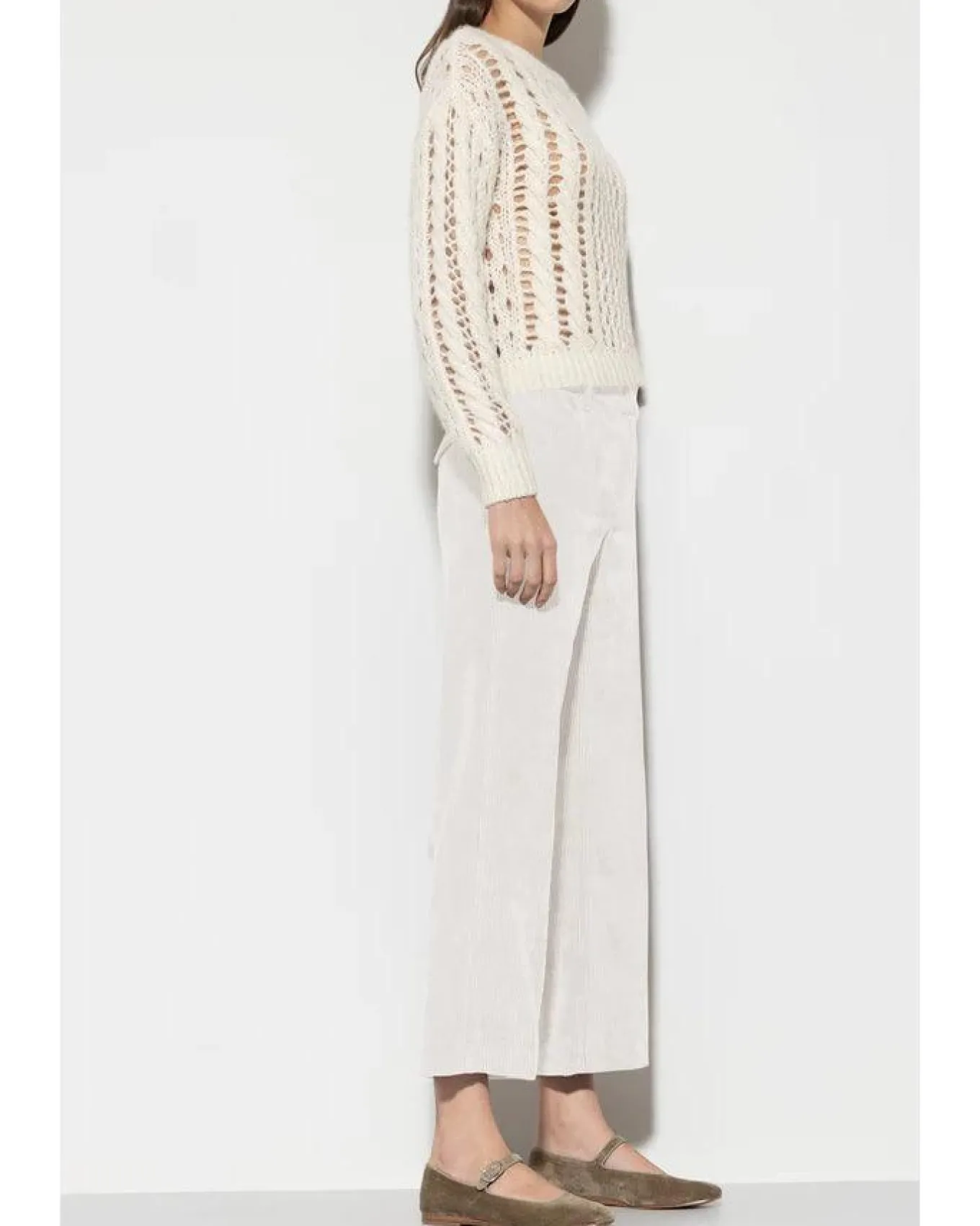 Luisa Cerano Wide Leg Cordoroy Pant