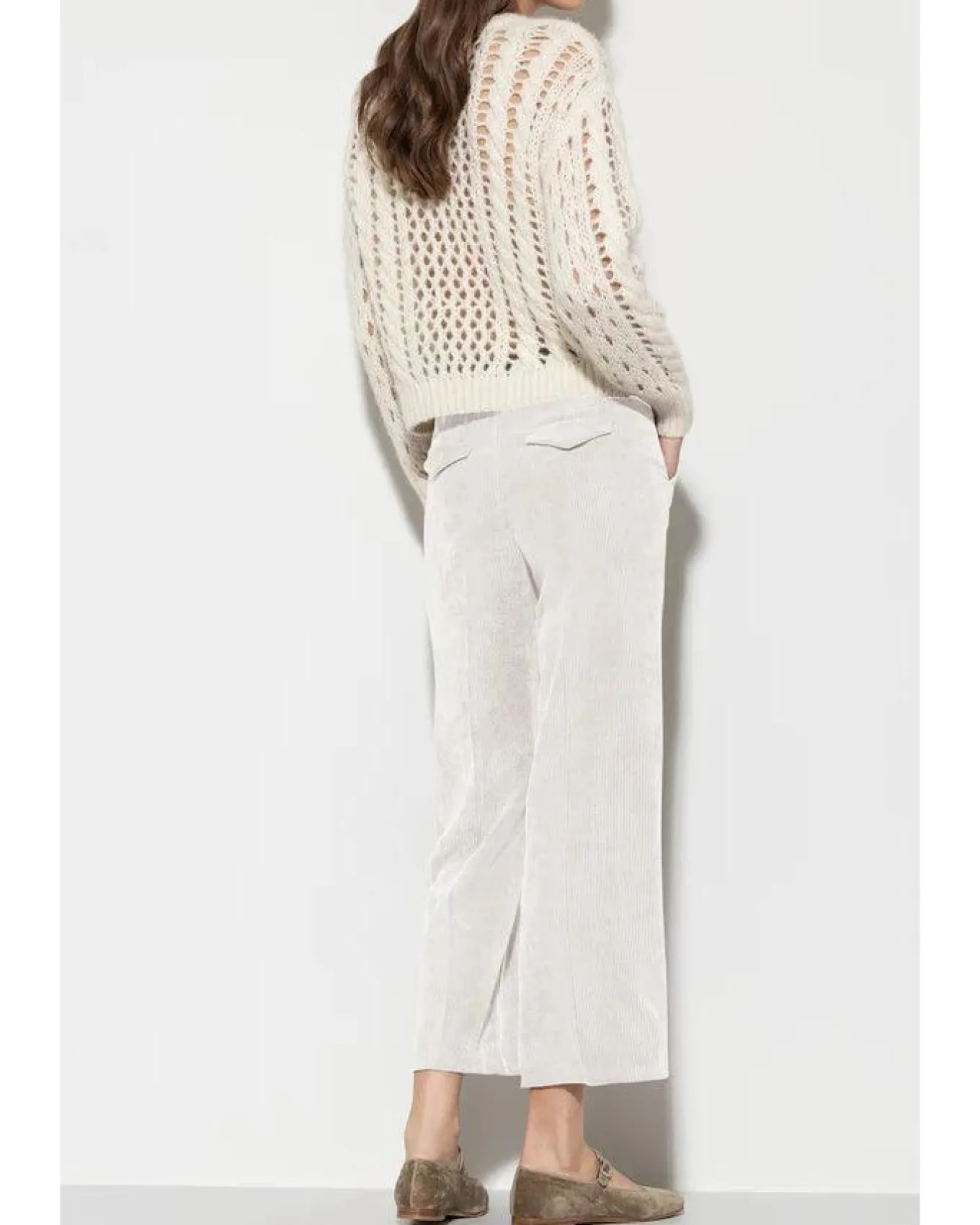 Luisa Cerano Wide Leg Cordoroy Pant