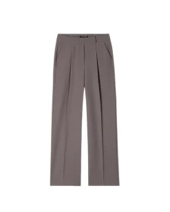 Luisa Cerano Wide Leg Pleated Full Length Pants