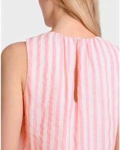 Marc Cain A-Line Vertical Stripe Dress