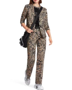 Marc Cain Animal Crossing Print Scuba Blazer
