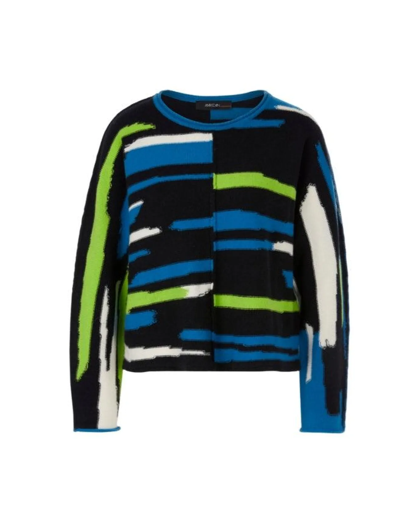 Marc Cain Asymmetric Stripe Pattern Sweater