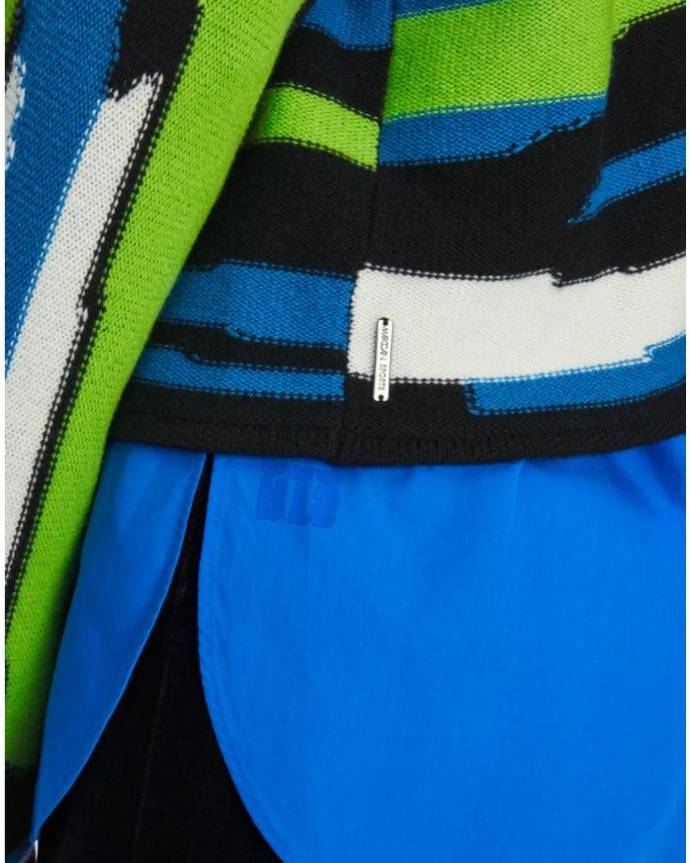 Marc Cain Asymmetric Stripe Pattern Sweater