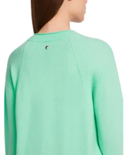 Marc Cain Cashmere Blend Slit Detail V-Neck Sweater