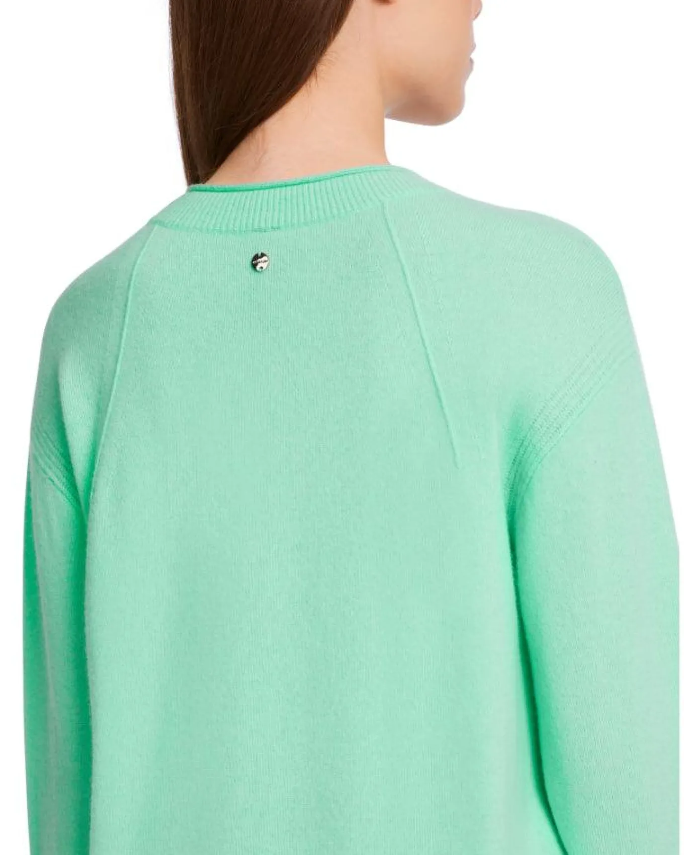 Marc Cain Cashmere Blend Slit Detail V-Neck Sweater
