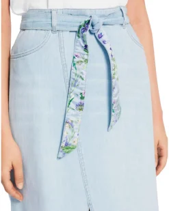 Marc Cain Faded Denim Skirt