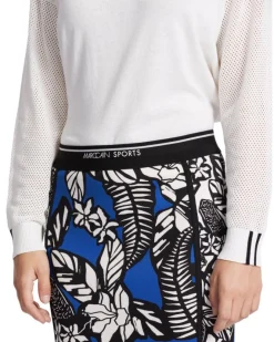Marc Cain Floral Pattern Mix Mini Skirt