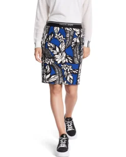 Marc Cain Floral Pattern Mix Mini Skirt