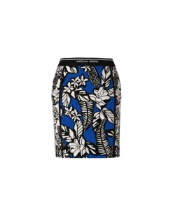 Marc Cain Floral Pattern Mix Mini Skirt
