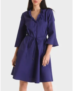 Marc Cain Flounce Sleeve Dress