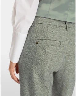Marc Cain Fordon Herringbone Cuffed Pants