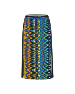 Marc Cain Harlequin Print Scuba Pencil Skirt
