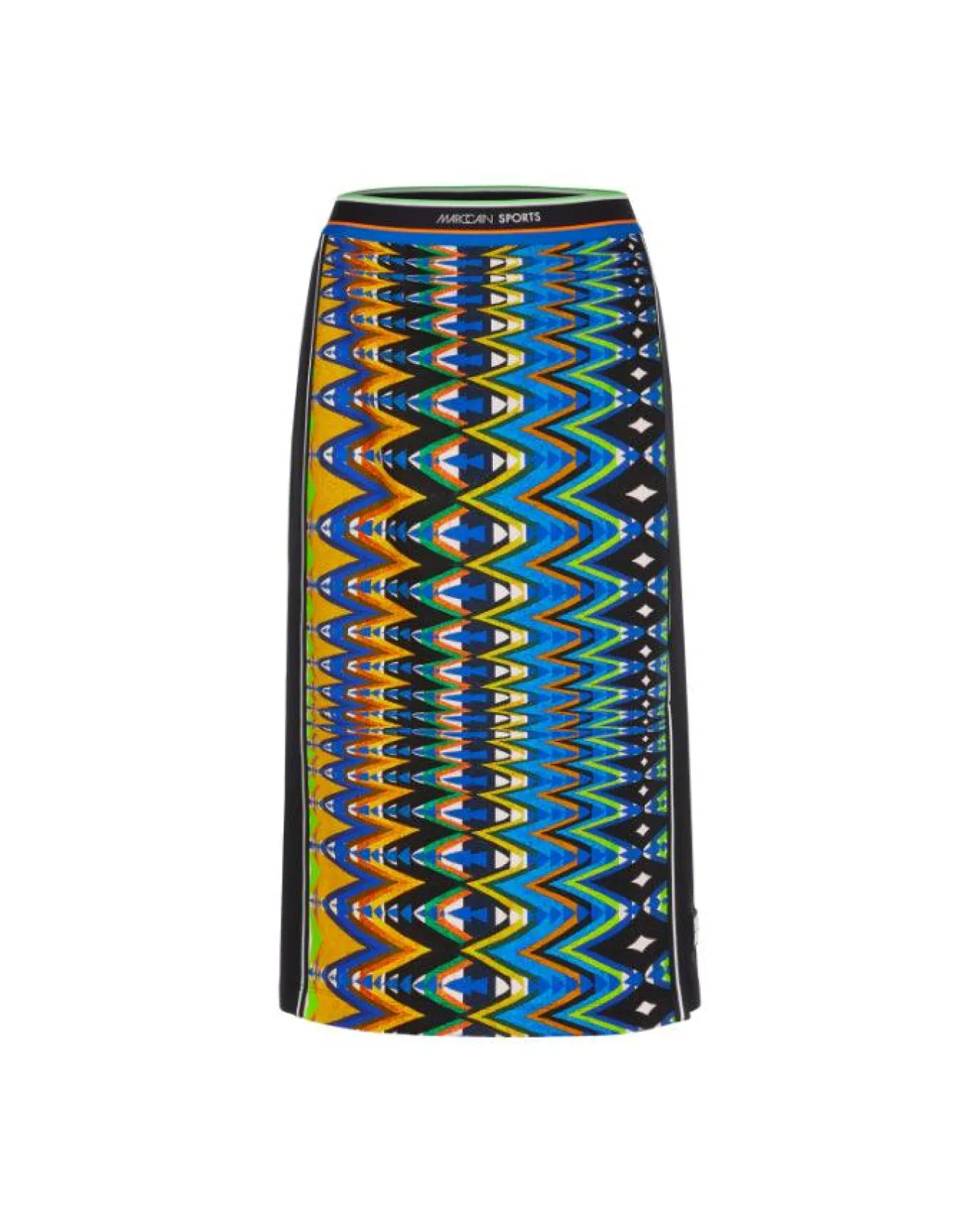 Marc Cain Harlequin Print Scuba Pencil Skirt