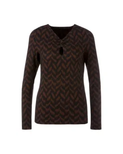 Marc Cain Herringbone Pattern Top