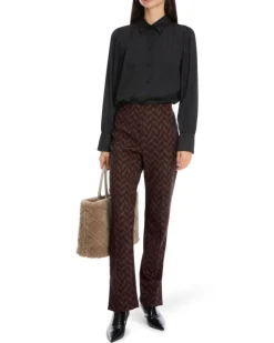Marc Cain Herringbone Print Scuba Pant