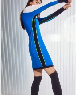 Marc Cain Knitted Colour Block Mini Dress