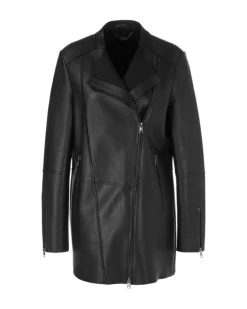 Marc Cain Leather Hip Length Jacket