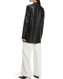 Marc Cain Leather Hip Length Jacket