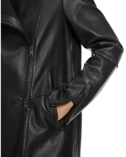 Marc Cain Leather Hip Length Jacket