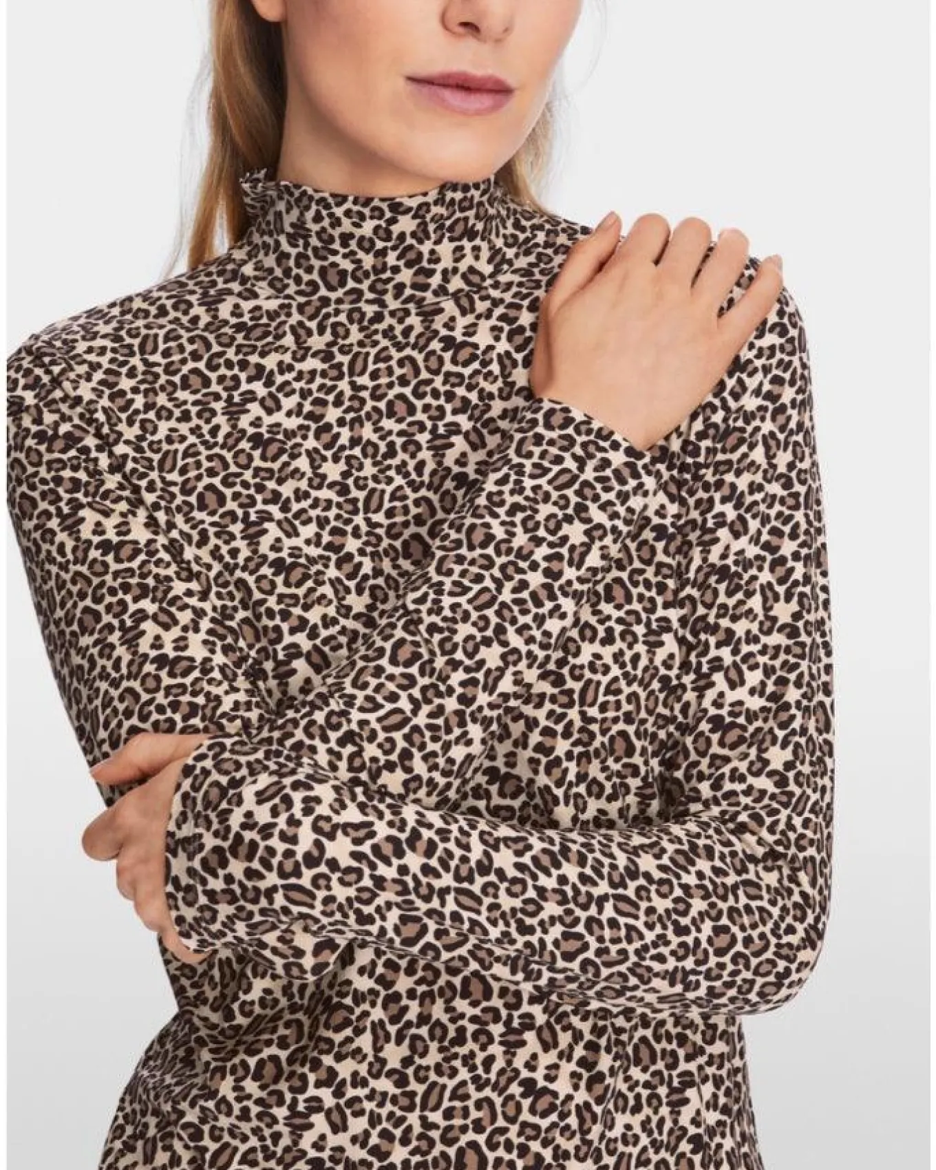 Marc Cain Leo Print Turtleneck
