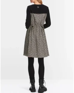 Marc Cain Leopard Print Back Dress
