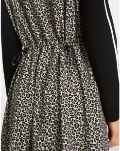 Marc Cain Leopard Print Back Dress