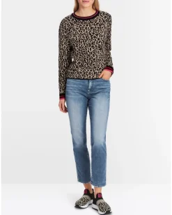 Marc Cain Leopard Print Mix Pullover