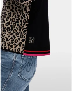 Marc Cain Leopard Print Mix Pullover