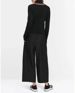 Marc Cain Leopard Trim Zip Jacket