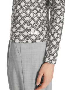 Marc Cain MC Print Funnel Neck Pullover