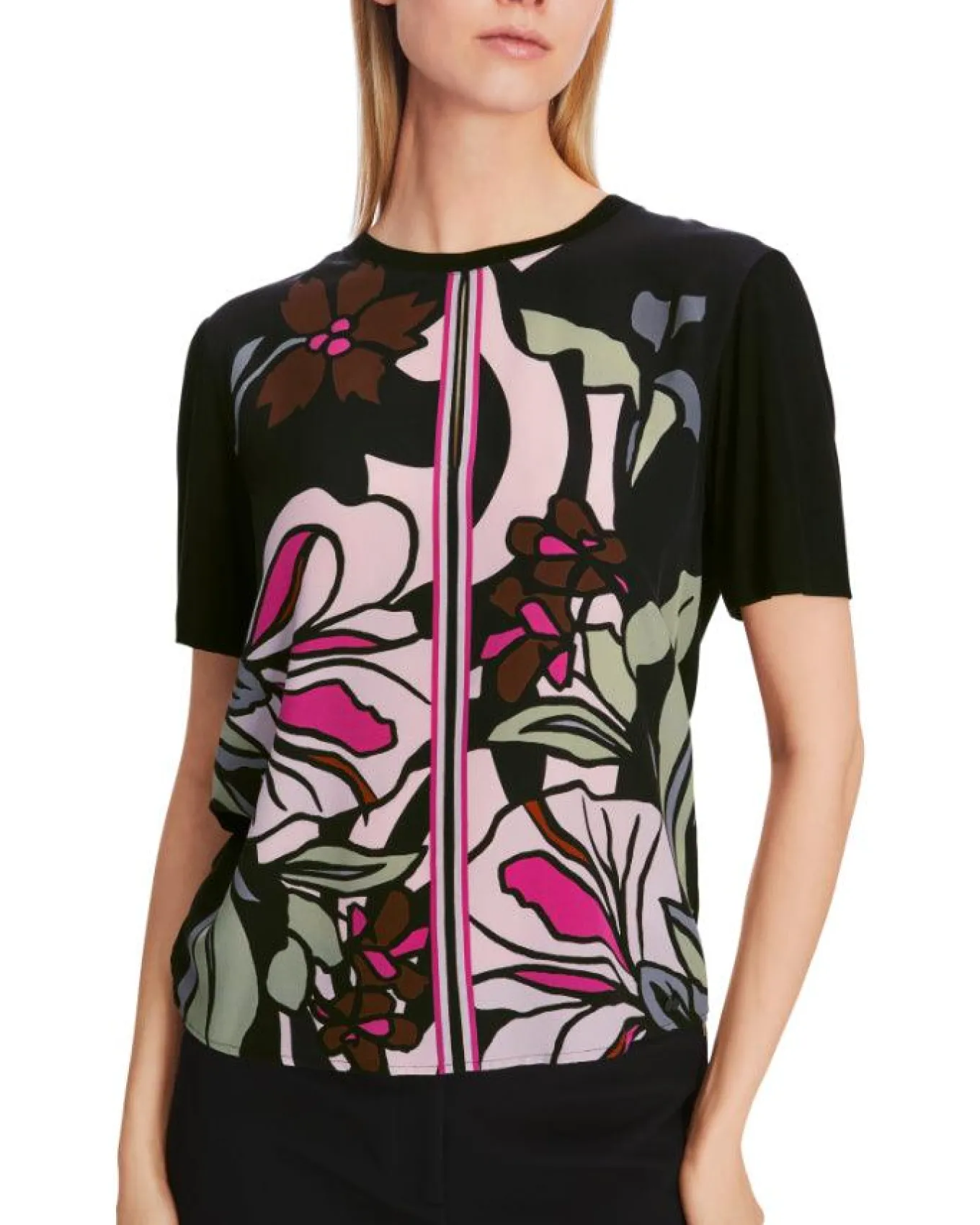 Marc Cain Opulent Floral Print Top