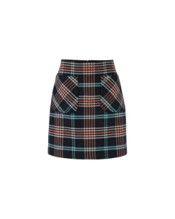 Marc Cain Plaid Mini Skirt